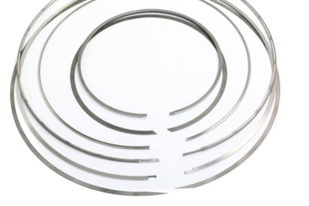 bespoke high temperature sealing rings showing gap designs